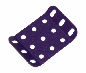 51h Double Obtuse Flanged Plate 5x3 Iridescent Purple Original