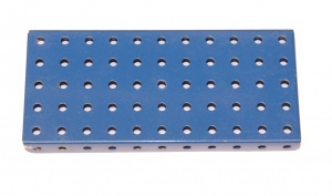 52 Flanged Plate 11x5 Blue Original