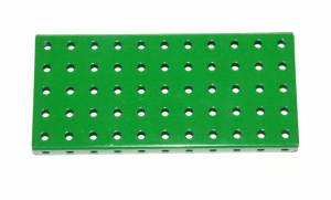 52 Flanged Plate 11x5 Green Original