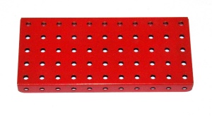 52 Flanged Plate 11x5 Hole Light Red Original