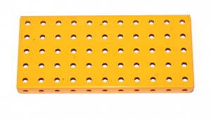 52 Flanged Plate 11x5 UK Yellow Original