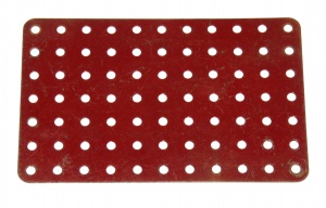 52a Flat Plate 11x7 Hole Dark Red Original