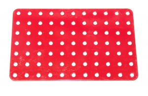 52a Flat Plate 7x11 Hole Red