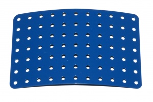 52aspe Curved Plate 11x7 Hole Blue Original