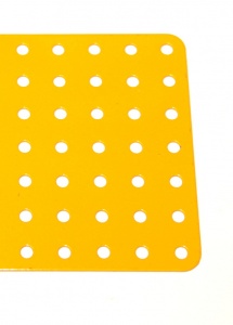 52f Flat Plate 7x7 Hole UK Yellow