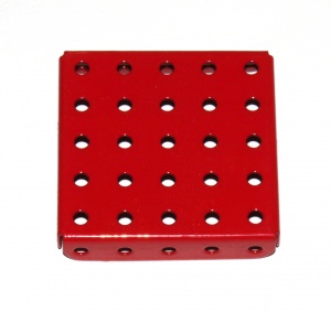 53c Flanged Plate 5x5 Hole Red