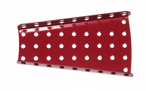 54 Flanged Sector Plate Modern Red Original