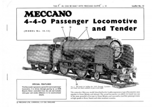 L12 10.12 4-4-0 Passenger Locomotive