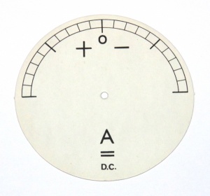 560c Dial Card DC Ammeter Original