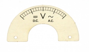 560h Dial Card AC/DC Voltmeter Original