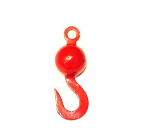 57b Crane Hook Large Ball Red Original