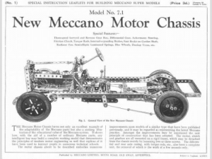 S01 Meccano Motor Chassis Reprint