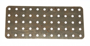 70 Flat Plate 5x11 Hole Nickel Original