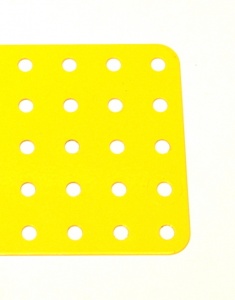 75c Flat Plate 5x25 Hole French Yellow