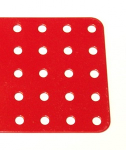 75b Flat Plate 5x19 Hole Red