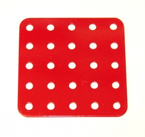 72 Flat Plate 5x5 Hole Red