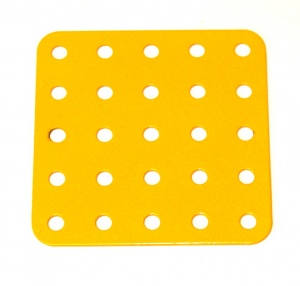 72 Flat Plate 5x5 Hole UK Yellow