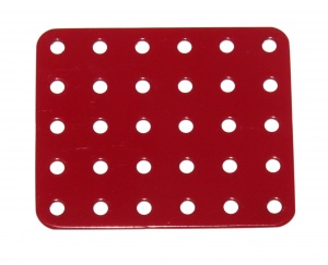 72d Flat Plate 6x5 Hole Red