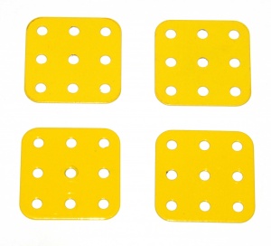 74 Flat Plate 3x3 French Yellow x4