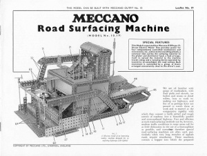 L19 10.19 Road Surfacing Machine Reprint