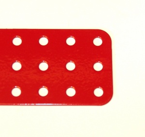74k Flat Plate 3x19 Hole Red