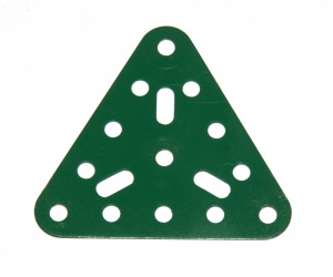 76 Triangular Plate 5x5x5 Green Repainted