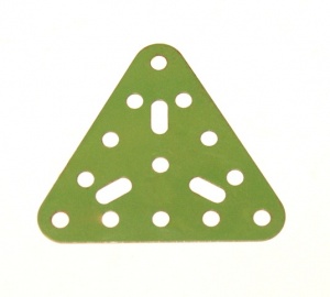 76 Triangular Plate 5x5x5 Light Green Original