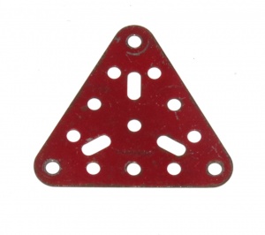76 Triangular Plate 5x5x5 Red Original