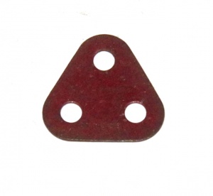 77 Triangular Plate 2x2x2 Dark Red Original