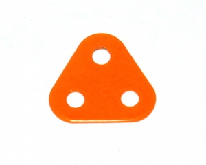 77 Triangular Plate 2x2x2 Orange Original