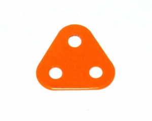 77 Triangular Plate 2x2x2 Orange Original