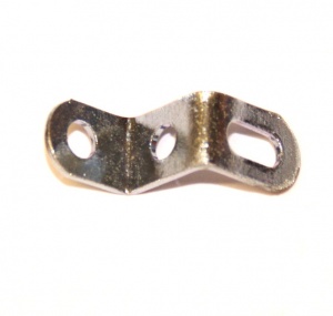Two Meccano zinc Narrow reverse angle Bracket part 825a 