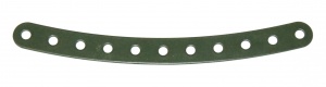 89 Curved Strip 11 Hole Army Green Original