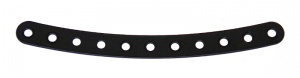 89 Curved Strip 11 Hole Black Original