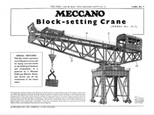 L07 10.7 Block Setting Crane Reprint