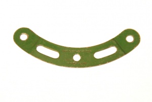 89a Curved Strip 3 Hole 2 Slot Stepped Mid Green Original