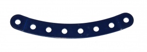 89b Curved Strip 8 Hole Stepped Dark Blue Original