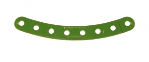 89b Curved Strip 8 Hole Stepped Mid Green Original