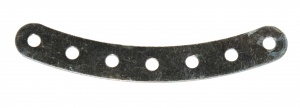 89s Curved Strip 7 Hole Zinc