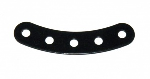 90 Curved Strip 5 Hole Black Original