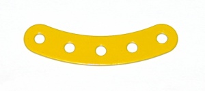 90 Curved Strip 5 Hole French Yellow Original
