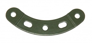 90a Curved Strip 3 Hole 2 Slot Army Green Original