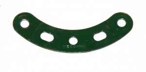 90a Curved Strip 3 Hole 2 Slot Dark Green Original