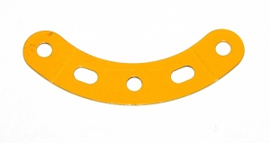 90a Curved Strip 3 Hole 2 Slot UK Yellow Original