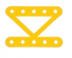 98SO Single Braced Girder 5 Hole Open Ends French Yellow