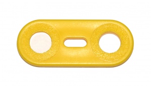 A002 Strip 2 Hole Yellow Plastic Original