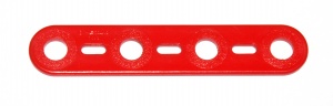 A004 Strip 4 Hole Red Plastic Original