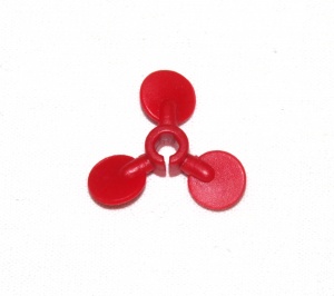 A041 Ship's Propeller Red Plastic Original