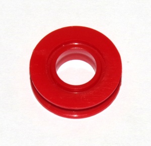 A077 Pulley '' Diameter Red Plastic Original