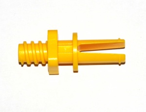 A132 Short Threaded Axle Clip 45mm Yellow Plastic Original